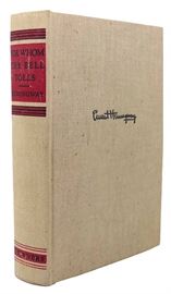 First edition of Hemingway's "For Whom the Bell Tolls" — no dust jacket