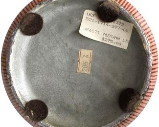 Original price tag on the bottom of each of the ginger jars
