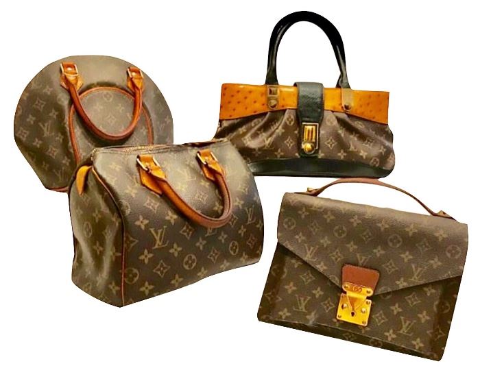 Assortment of bags. We cannot vouch for the authenticity of all of them.