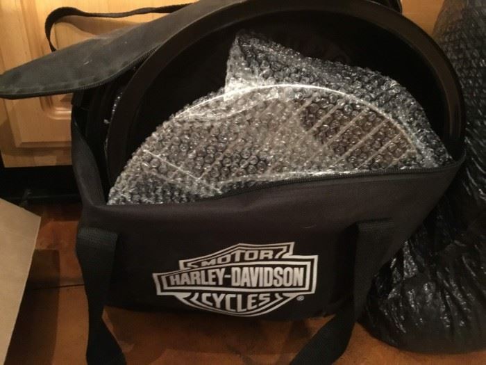 Harley Davidson portable grill in carrying case