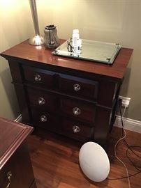 Solid wood side table dresser - $100