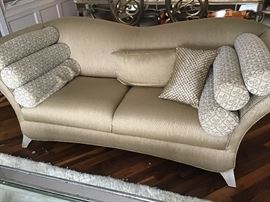 Champagne loveseat $600