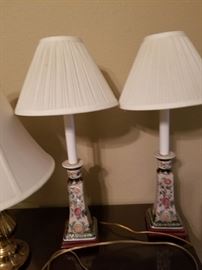 Pair of Asian inspired lamps