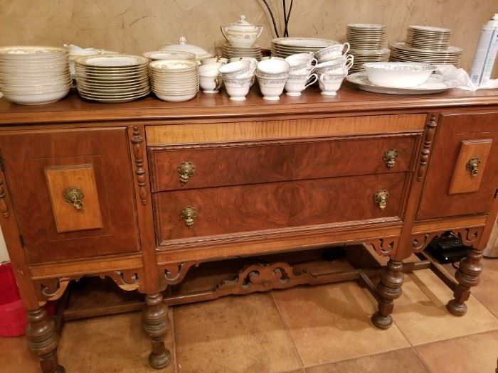 Great antique storage piece for kitchen or dining room