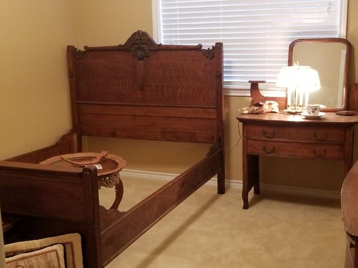 Stunning antique bed frame