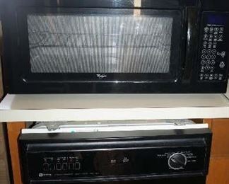 microwave, dishwasher
