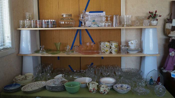 Candlewick, Jade, glassware, stems