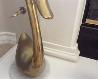 Brass bird sculpture 