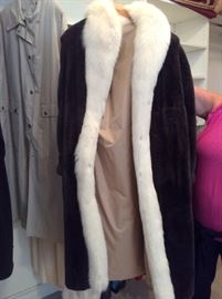Long fur coat
