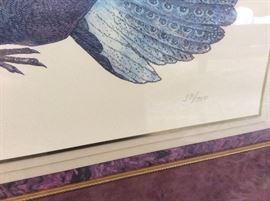 Numbered print of Flared Pheasant
