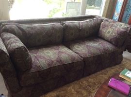 Sofa with nailhead trim