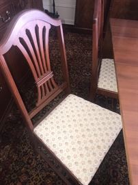 DROP LEAF DINING TABLE AND CHAIRS