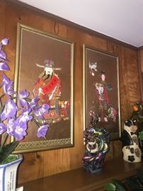 VINTAGE CHINESE WALL ART 