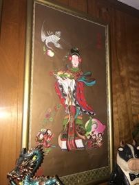 VINTAGE CHINESE WALL ART 