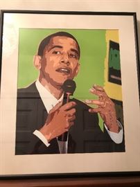 PRESIDENT BARACK OBAMA FRAMED ART