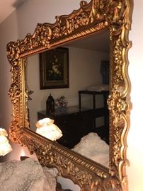 LARGE VINTAGE WALL MIRROR 