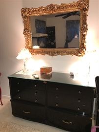 LARGE VINTAGE WALL MIRROR 