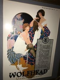 WOLFHEAD UNDERGRMENTS MINI POSTER ART 1919