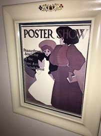POSTER SHOW PENNSYLVANIA ACADEMY OF THE ARTS POSTER FRAMED