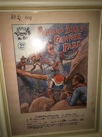BUFFALO BILL LIBRARY NO. 609 ADVERTISEMENT PRINT. 