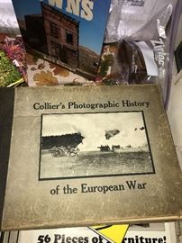 ANTIQUE WW1 ERA COLLIERS PHOTOGRAPHIC HISTORY OF THE EUROPEAN WAR