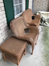 WICKER PATIO FURNITURE 
