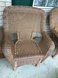 WICKER PATIO FURNITURE 
