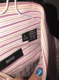 HUGO BOSS MEN'S DRESS SHIRTS 