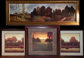Art Decorative Autumn Landscapes Grouping