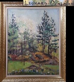 Art Ochtmann Leonard Oil On Canvas Impressionist Landscape