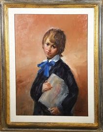 Art Parmagiani school boy painting 1971