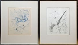 Art Slavador Dali Etchings