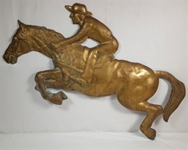 Artz Metal Jockey Wall Plaque