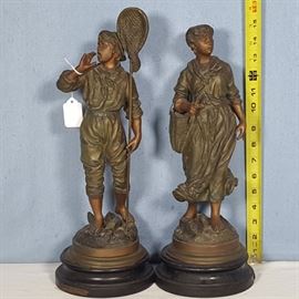 Artz Rousseau Fishing Sculptures