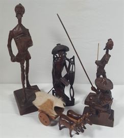 Artz Wood Carvings Don Quixote Etc