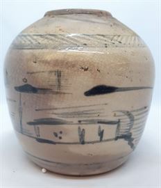 Asian Arts 1800s Pottery Jar