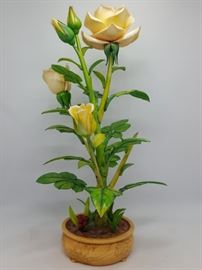 Asian Arts 1960 Artist Ivory Rose pot