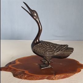 Asian Arts Bronze Duck Ceenser