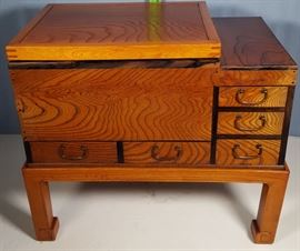 Asian Arts Heyaki Wood Hibachi Chest A