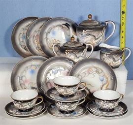 Asian Arts Porcelain Dragon Ware Tea Set