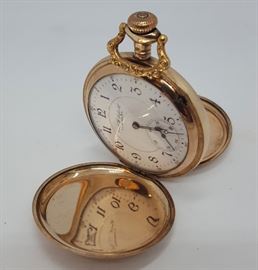 Clocks Watches Gold Plate Pocketwatch