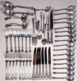 50 Pcs Towle Old Masters Sterling Silver Flatware