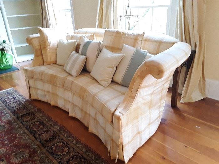 Custom made silk sofa 
