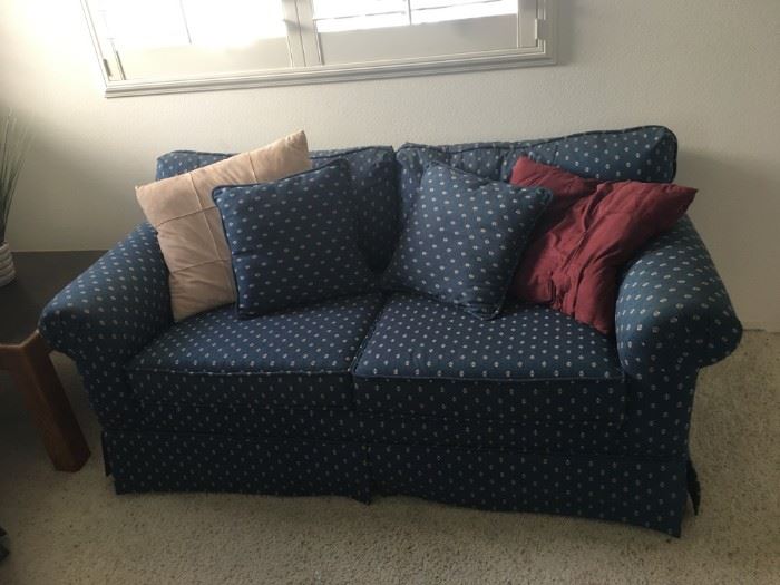 Blue Loveseat