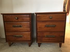 (2) Mid Century Nightstands / End tables