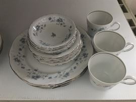 Blue Floral Haviland China Set