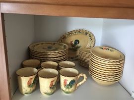 Rooster China Set - 12 place settings