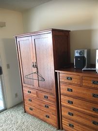 Mission Style Armoire / Wardrobe 