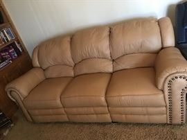Leather Dual Reclining Sofa