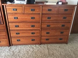 Mission Style Long Dresser